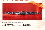 极氪发布“新春购”方案：前5年0息、7年0.5%超低息